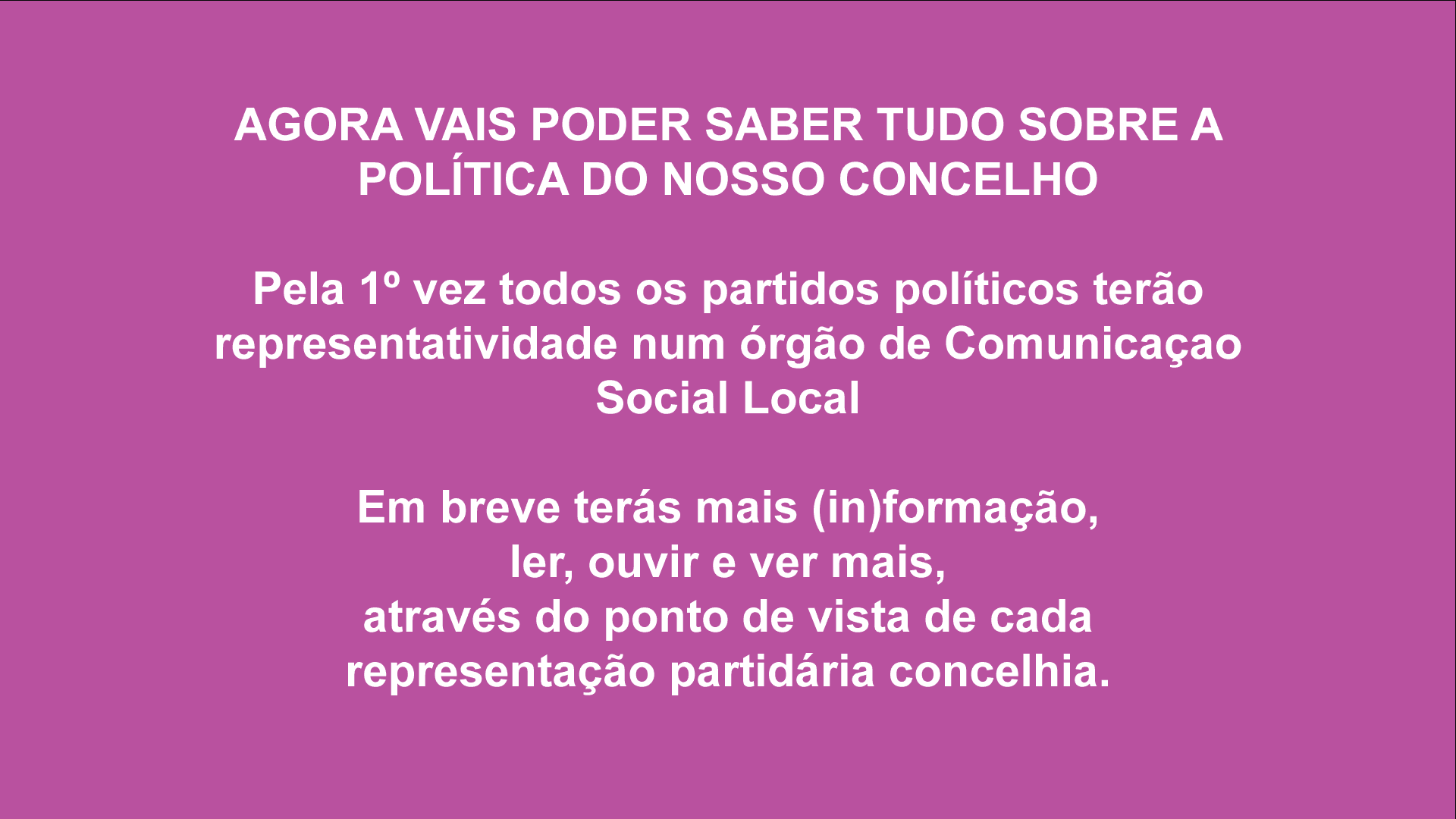 partido politco XYZ Nova secção política