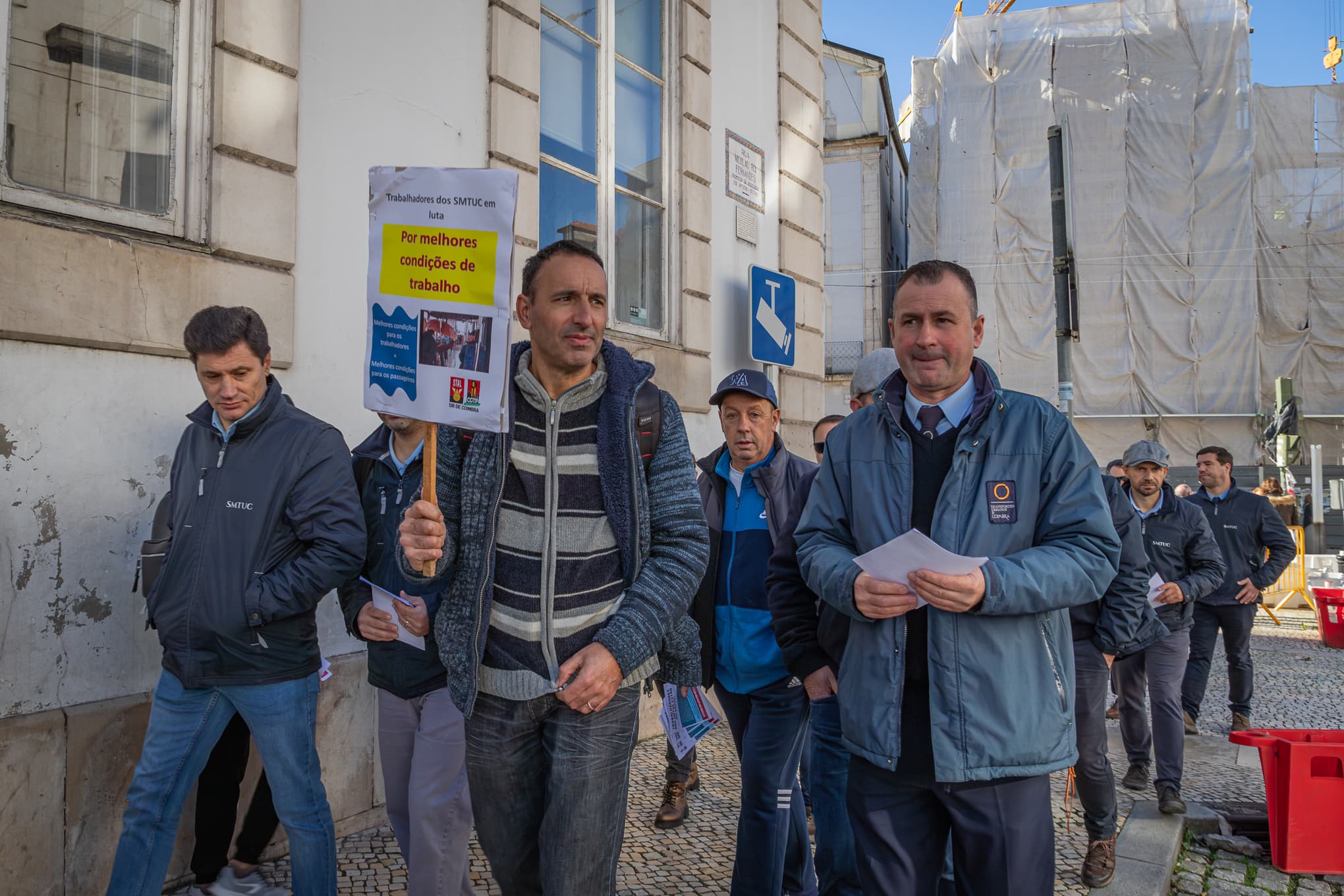 Manifestação dos trabalhadores dos SMTUC @Central Press | Miguel Almeida