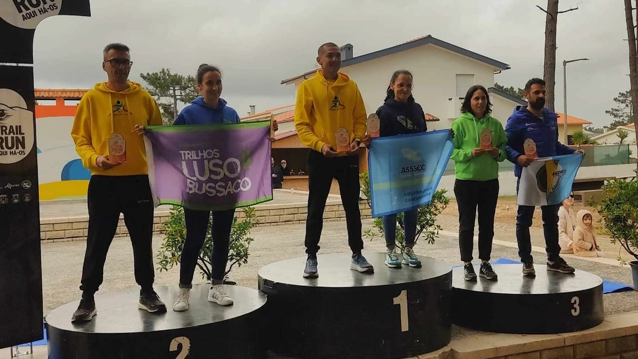 Atletas da Columbófila no pódio @ASSSCC