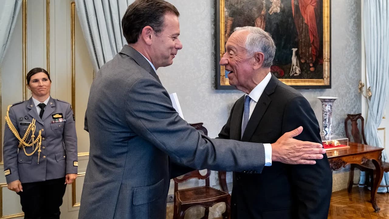 Luís Montenegro e Marcelo Rebelo de Sousa ©Presidência da República