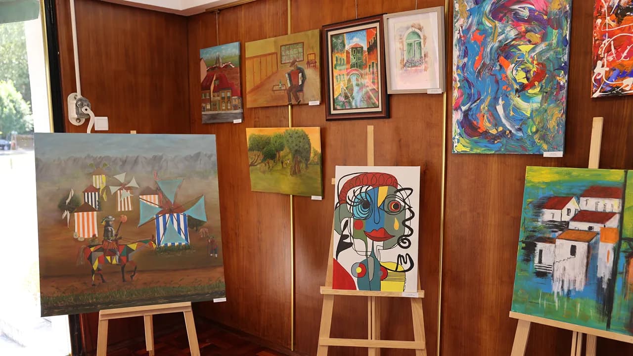 Exposição de trabalhos da Universidade Sénior @CM Anadia