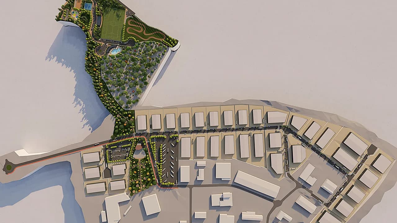 Maquete Parque Urbano e a Área Empresarial de
Tábua – Nova Geração @CM Tábua