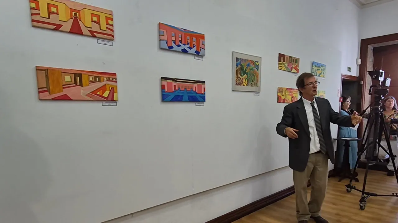 Paulo Lemos Quintela e a exposição "Do Enxadrezado às Perspetivas" @Descobrir 