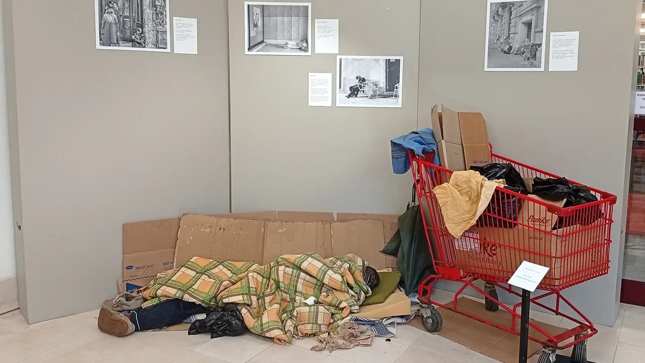 Exposição sobre pessoas em situação de sem-abrigo @CM Cantanhede