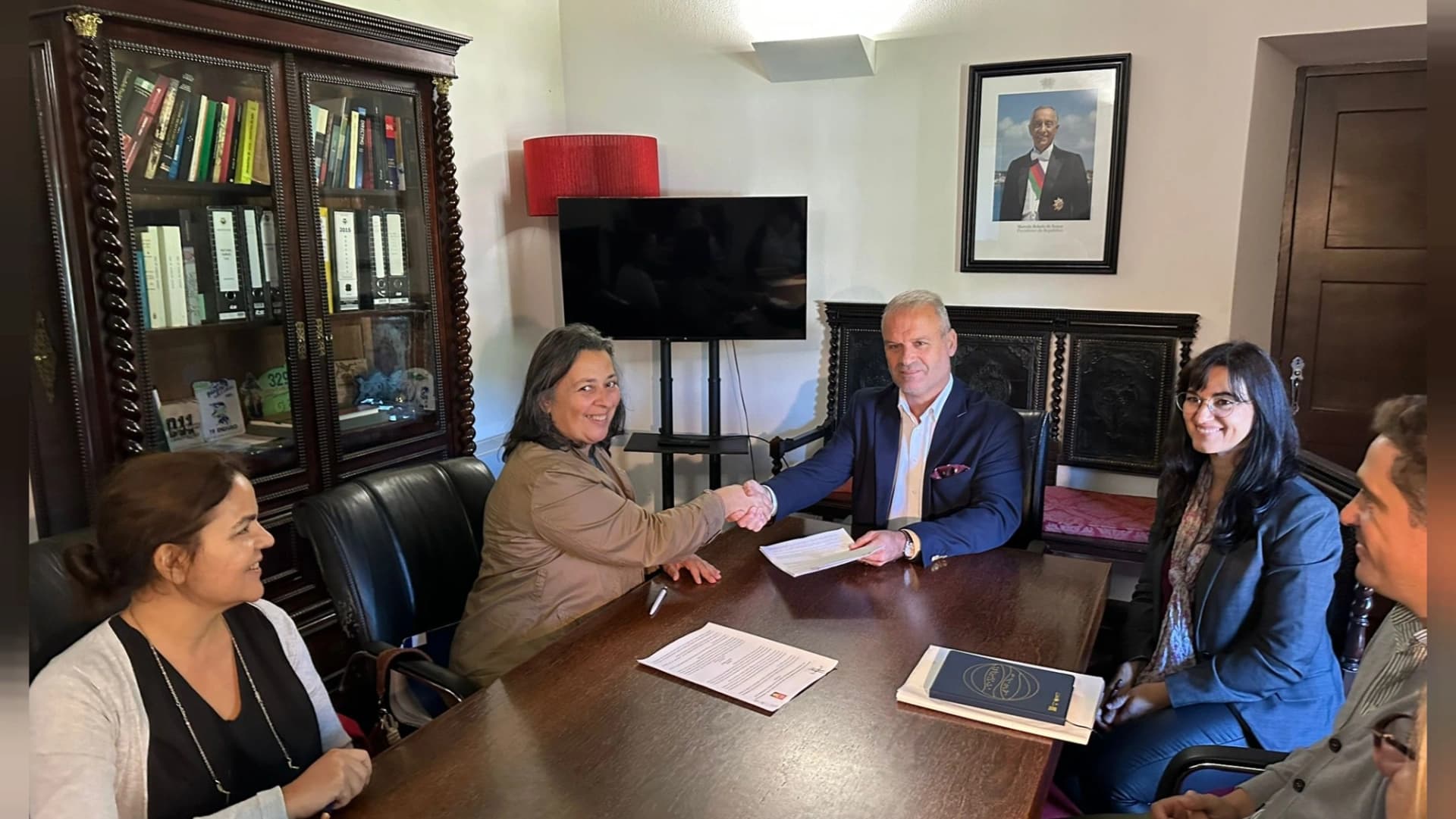 Assinatura do acordo coletivo @CM Góis