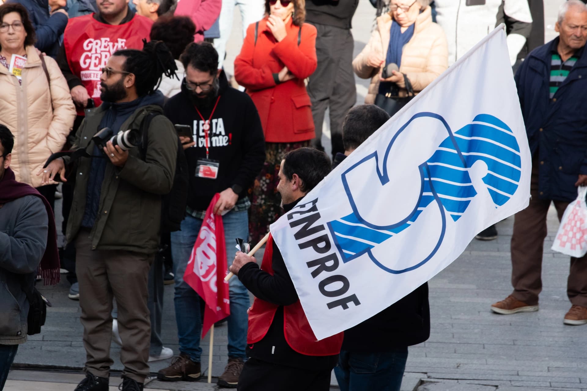 FENPROF na Greve Geral em Coimbra @Samuel Guiomar / Central Press