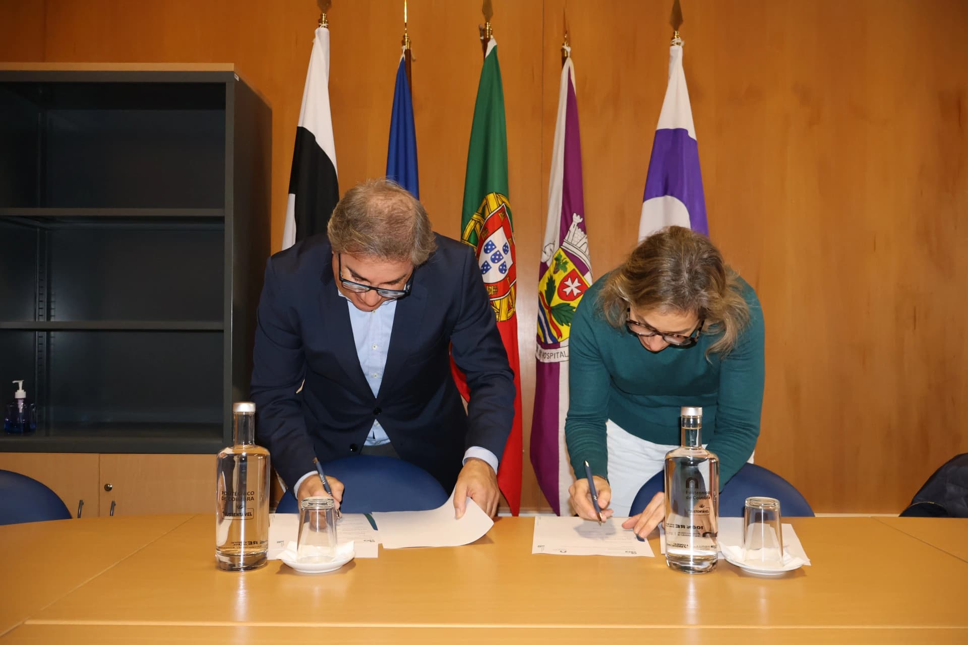 Assinatura do protocolo @ESTGOH 