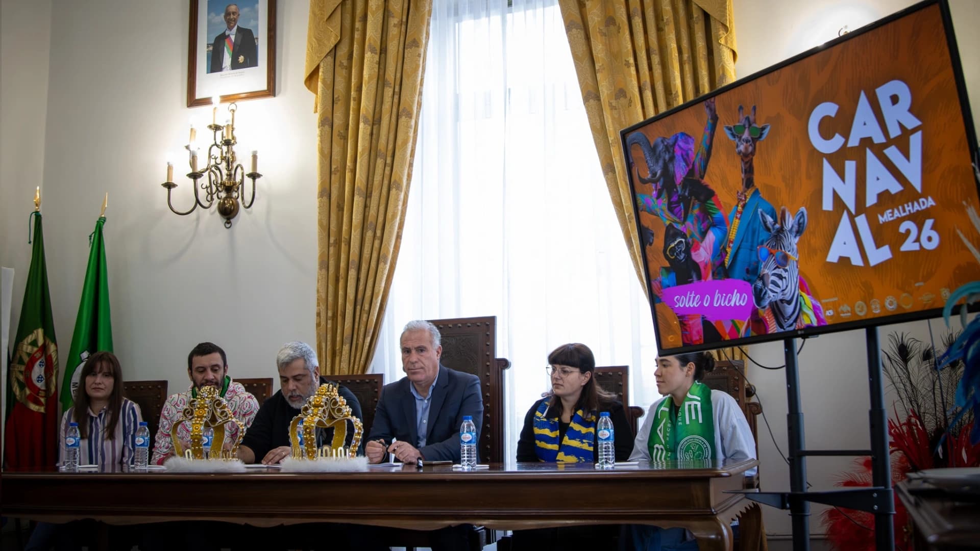 Apresentação do Carnaval Luso-Brasileiro da
Bairrada @CM Mealhada 