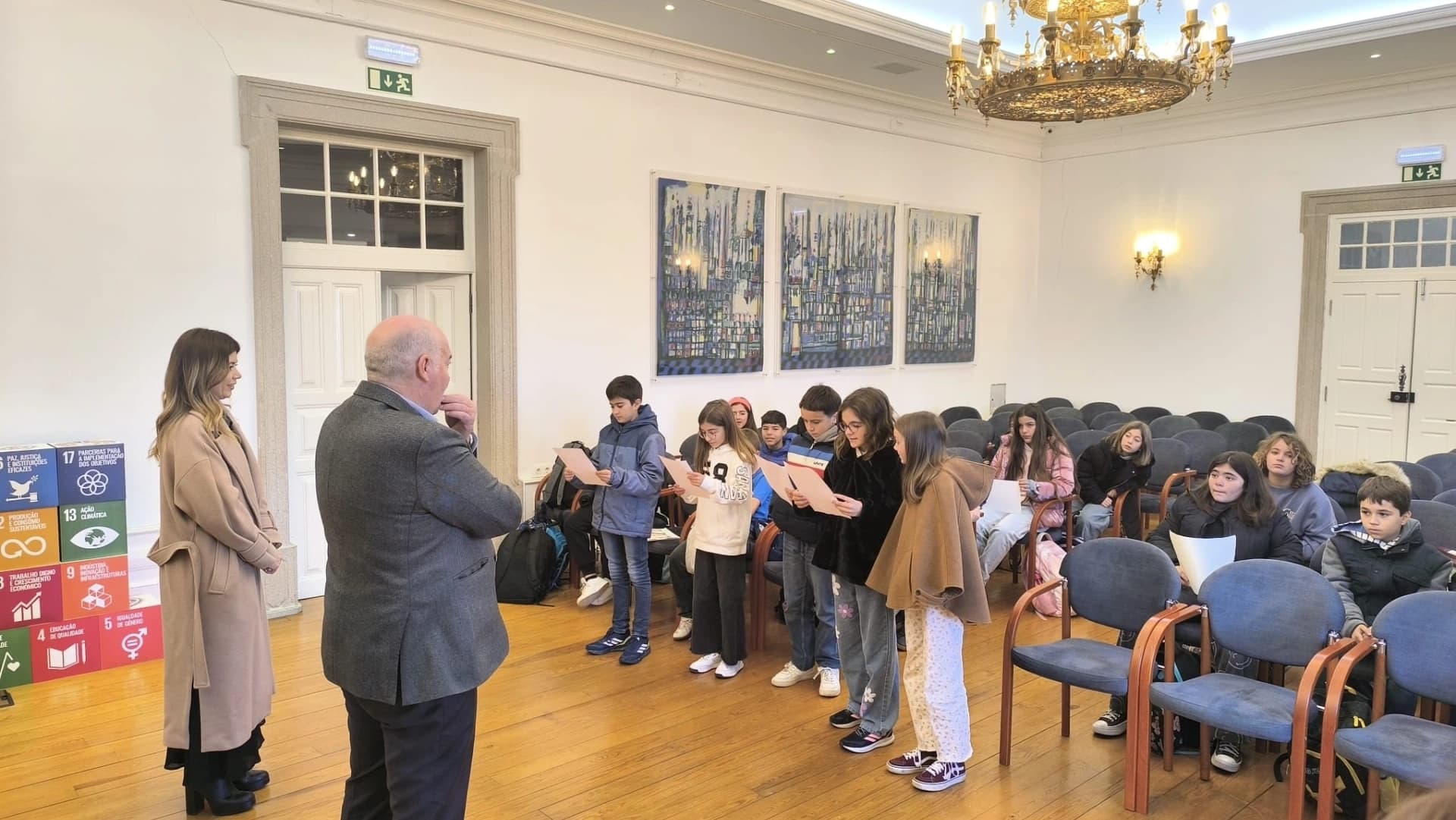 Visita dos alunos @CM Castelo Branco 