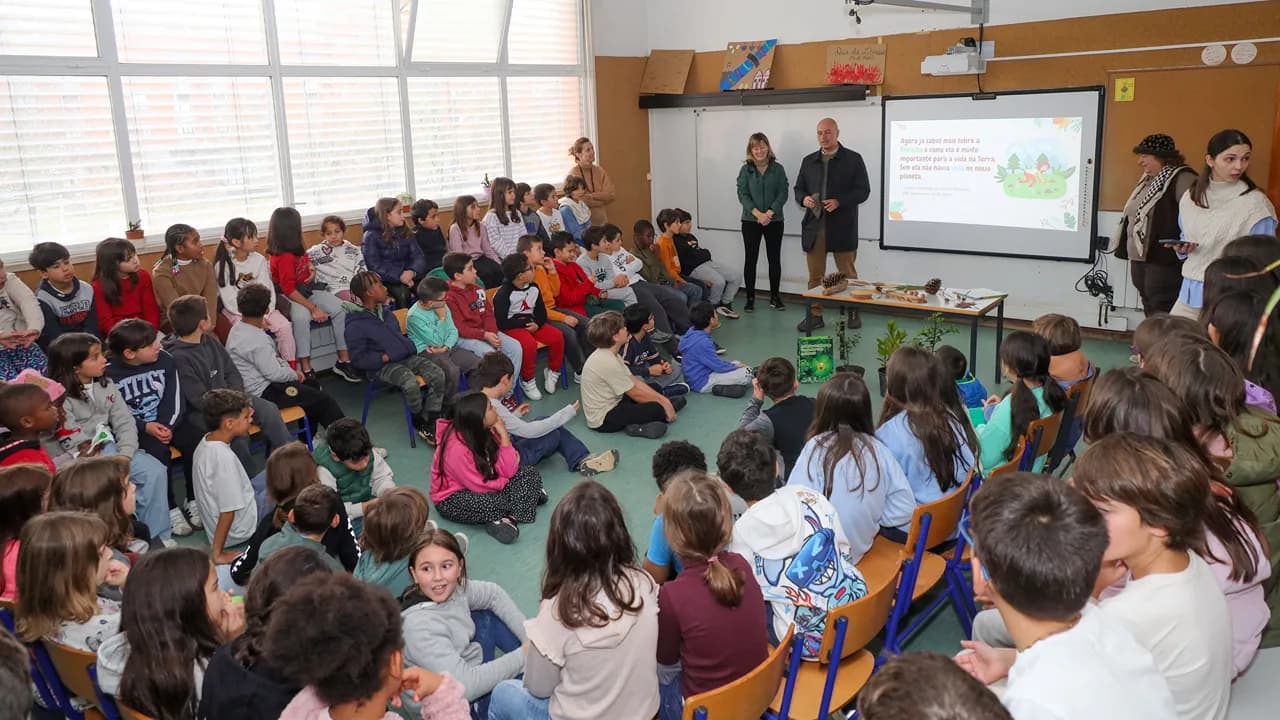 Ação de sensibilização na Escola Básica de Santiago @CM Aveiro