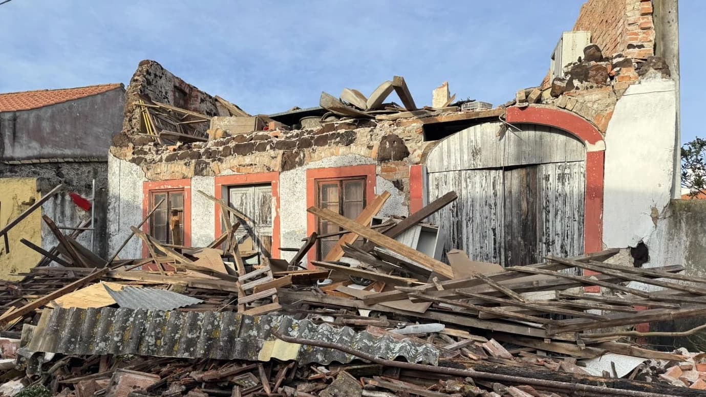 Efeitos da Depressão Kristin na Marinha Grande @CM Marinha Grande 