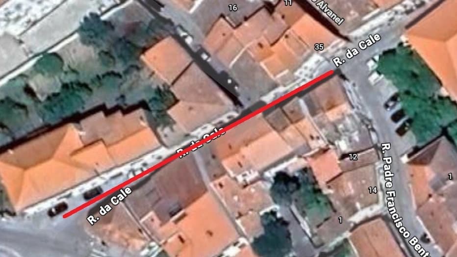 Mapa de corte de trânsito @CM Fundão 