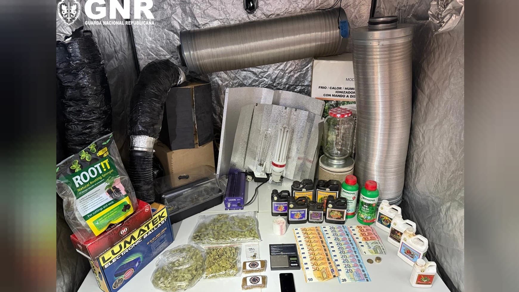 Material apreendido @GNR Leiria 