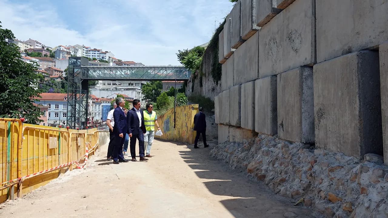 Obra de estabilização na Cerca de Santo Agostinho @CM Coimbra