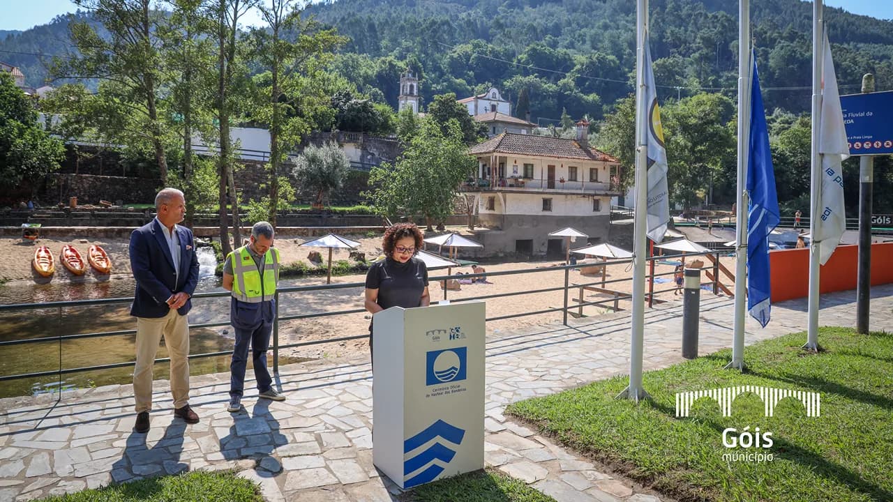 Praia Fluvial da Peneda renova Bandeiras Azul e Praia Acessível @CM Góis 