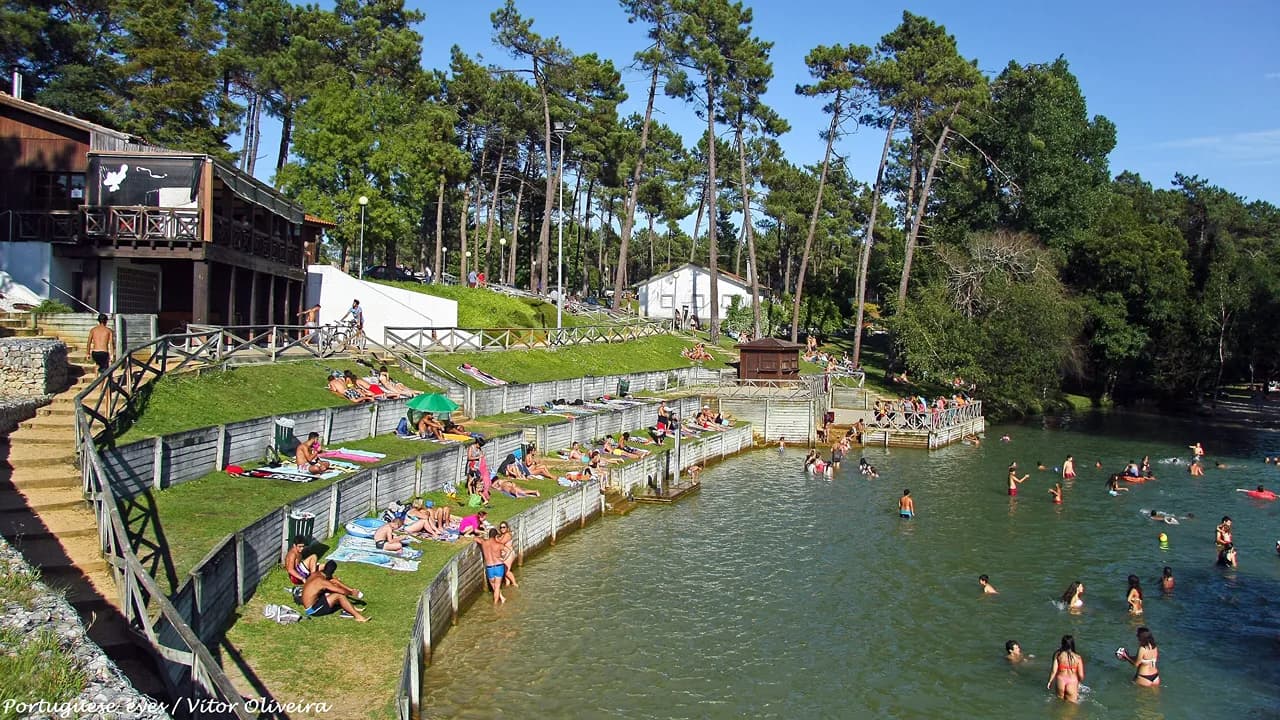 Praia fluvial de Olhos da Fervença - Cadima, Cantanhede©Vitor Oliveira CC2.0