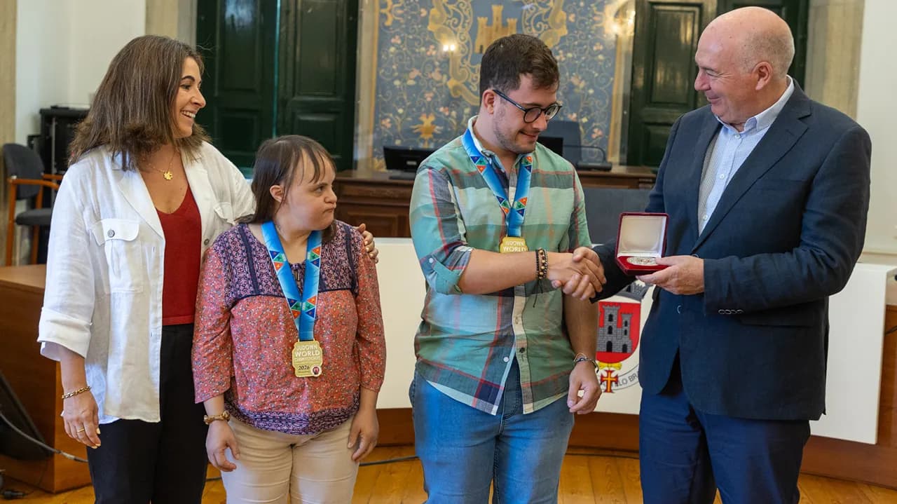 Homenagem a Cláudia Gaspar e Diogo Côrte @CM Castelo Branco