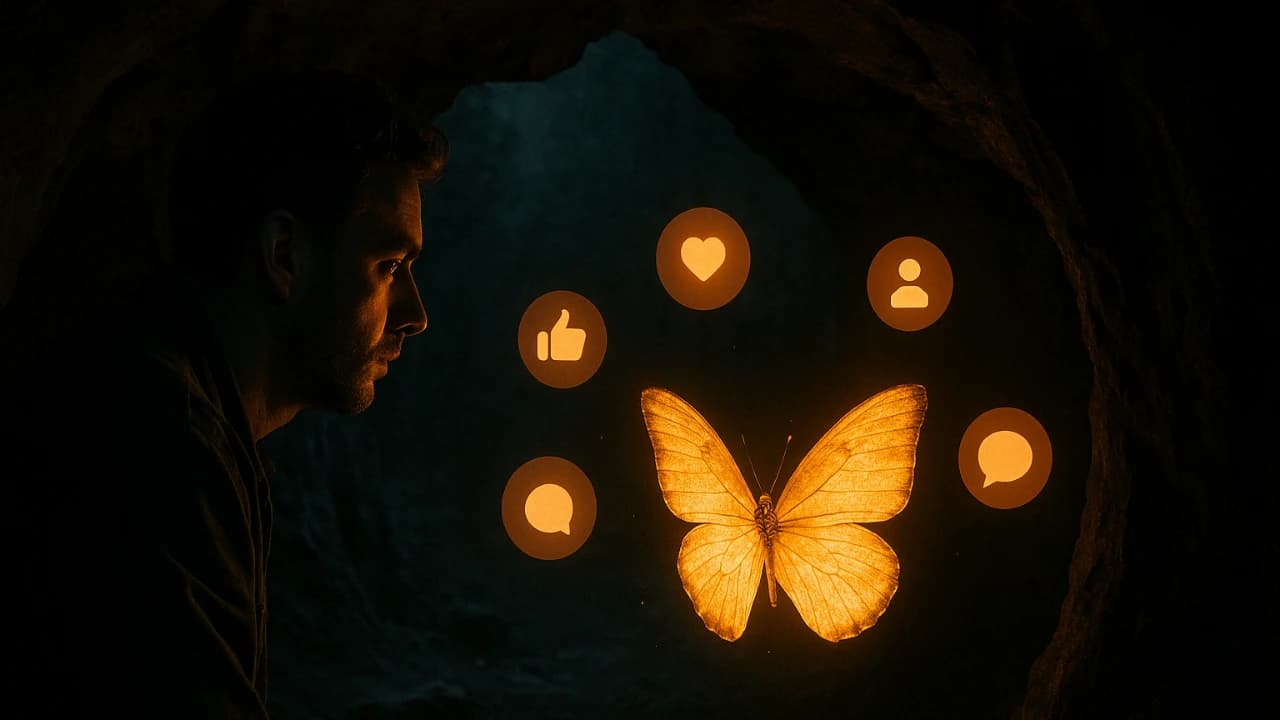 Homem na Bolha Imagem originada por @Open AI