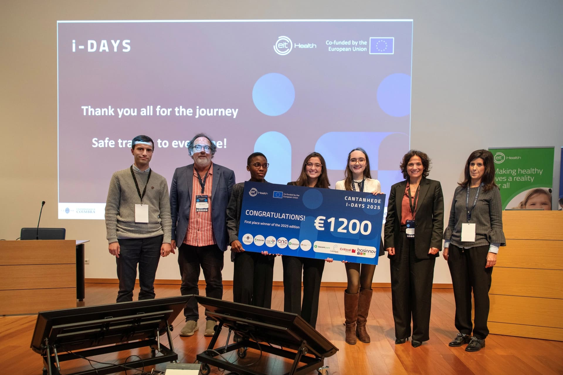 Equipa vencedora Cantanhede Innovation Days 2025 ©UC