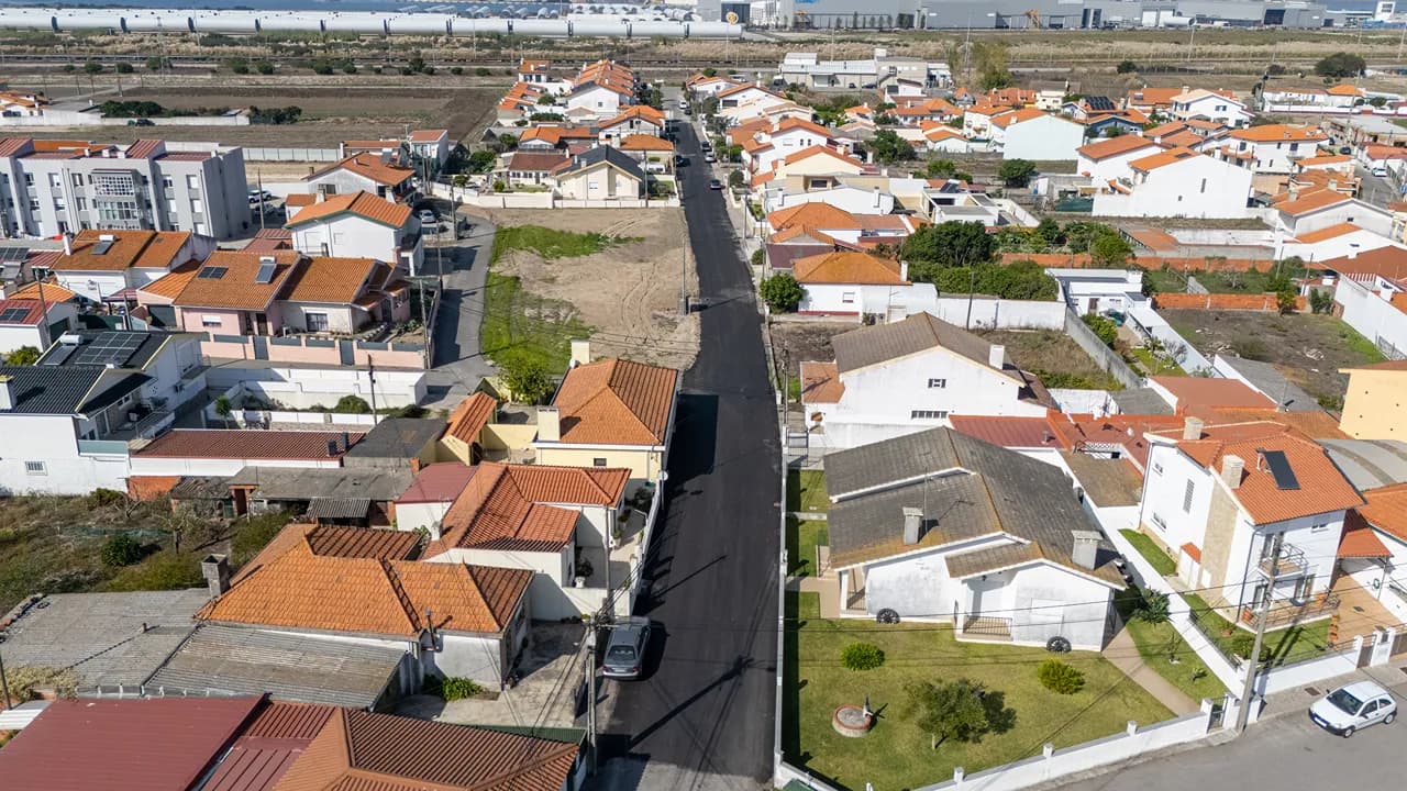 Obra de reabilitação da rede de águas pluviais
na Rua S. João de Deus @CM Ílhavo