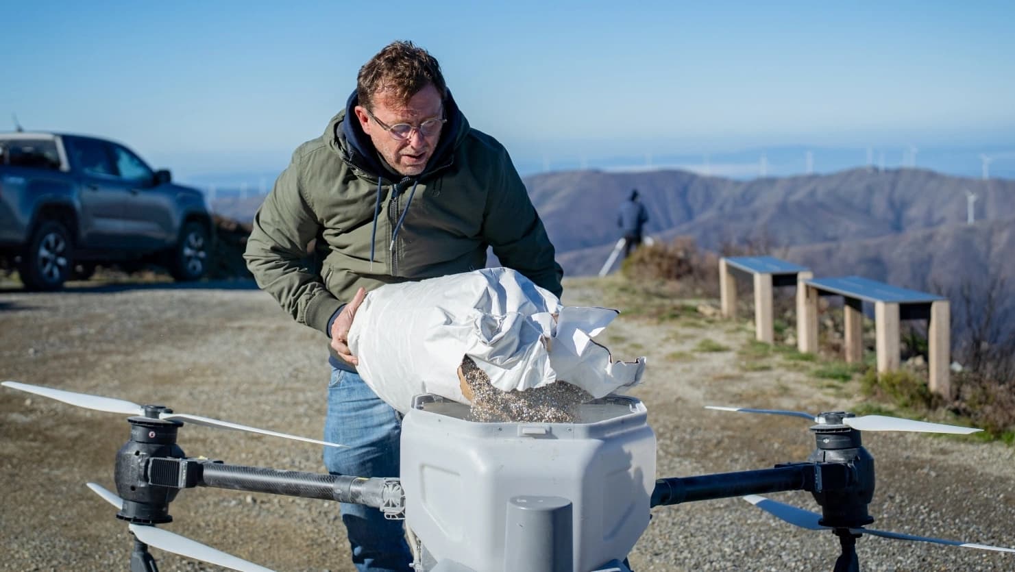 Ação de sementeira através de drone @CM Pampilhosa da Serra