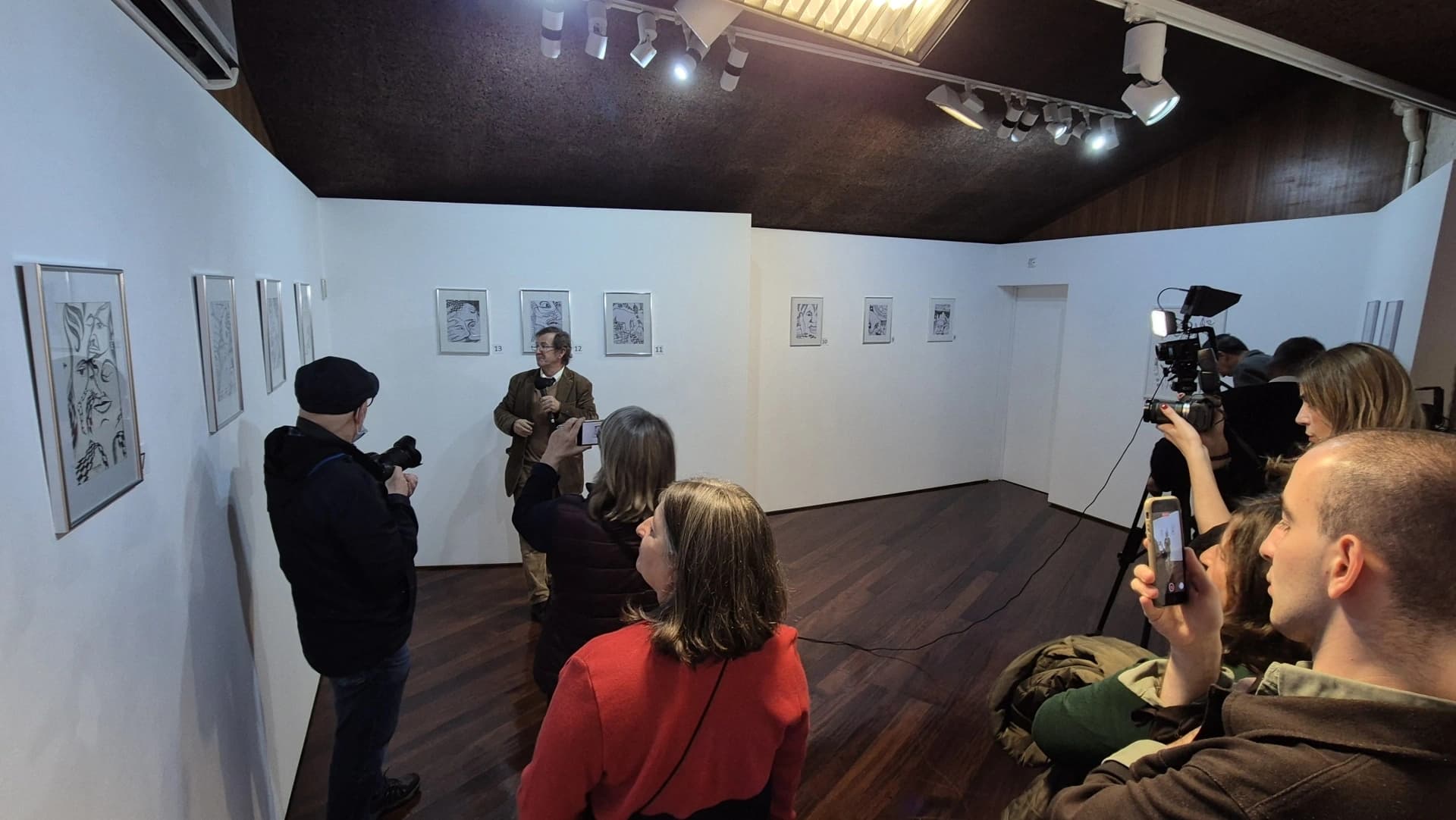 Inauguração da exposição "Riscos e Rabiscos" @DESCOBRIR.org