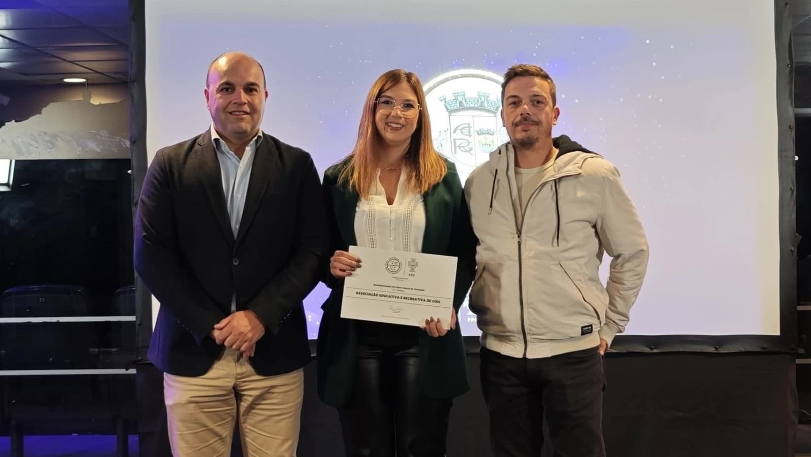 Góis recebe diploma da FPF @CM Góis