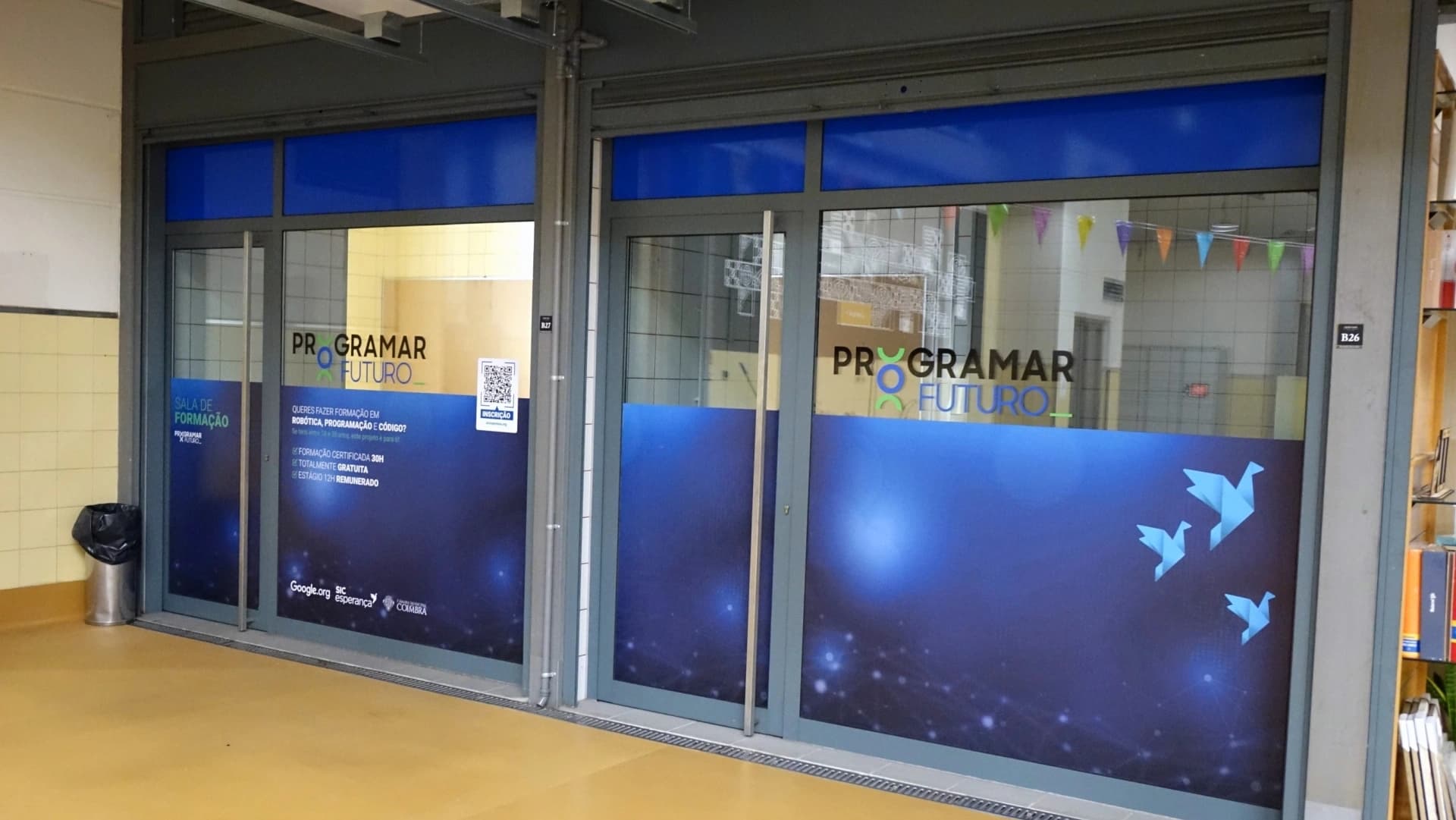 Sala de formação do projeto "Programar o futuro" @CM Coimbra