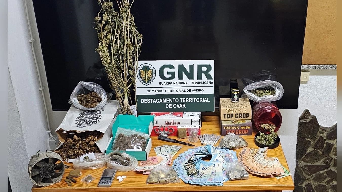 Material apreendido @GNR Aveiro