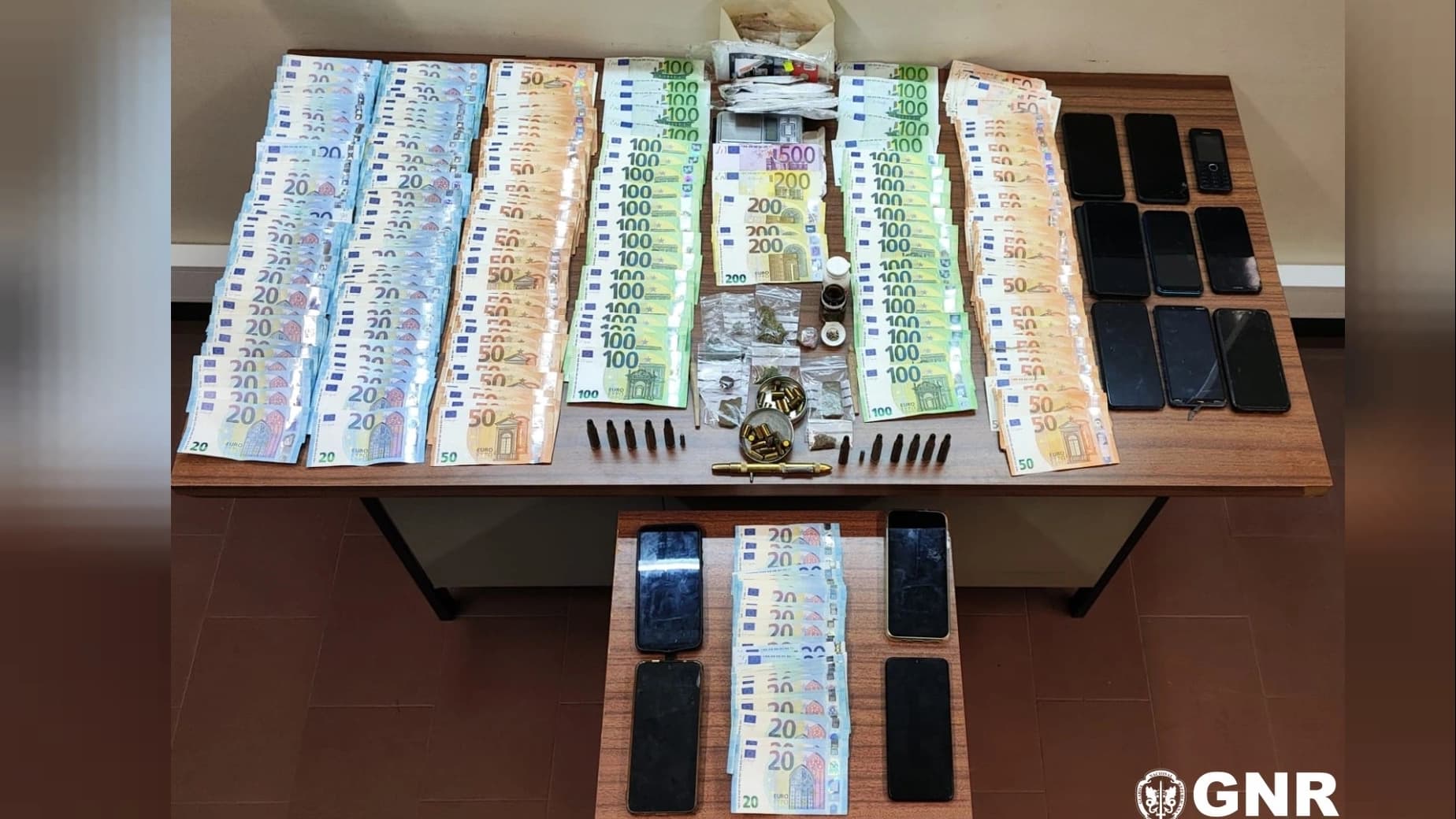 Material apreendido @GNR Castelo Branco