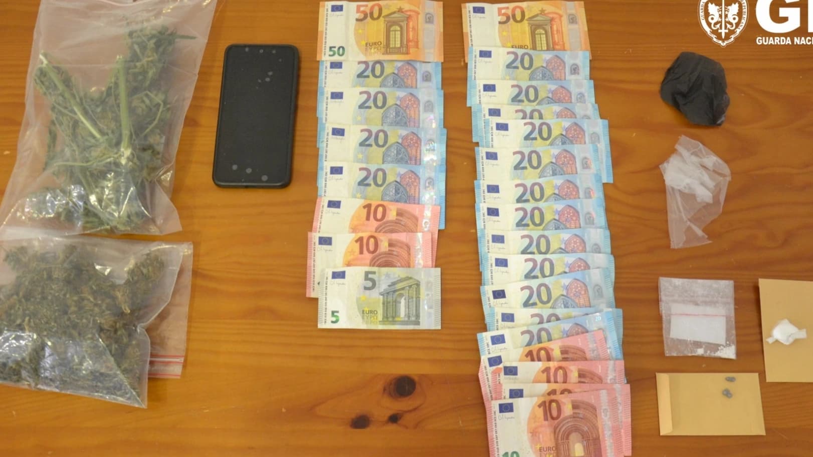 Material apreendido @GNR Coimbra