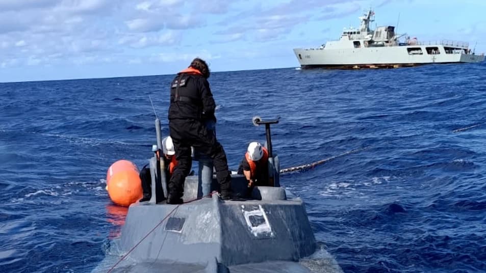 Operação de interceção de narco submarina @Marinha Portuguesa