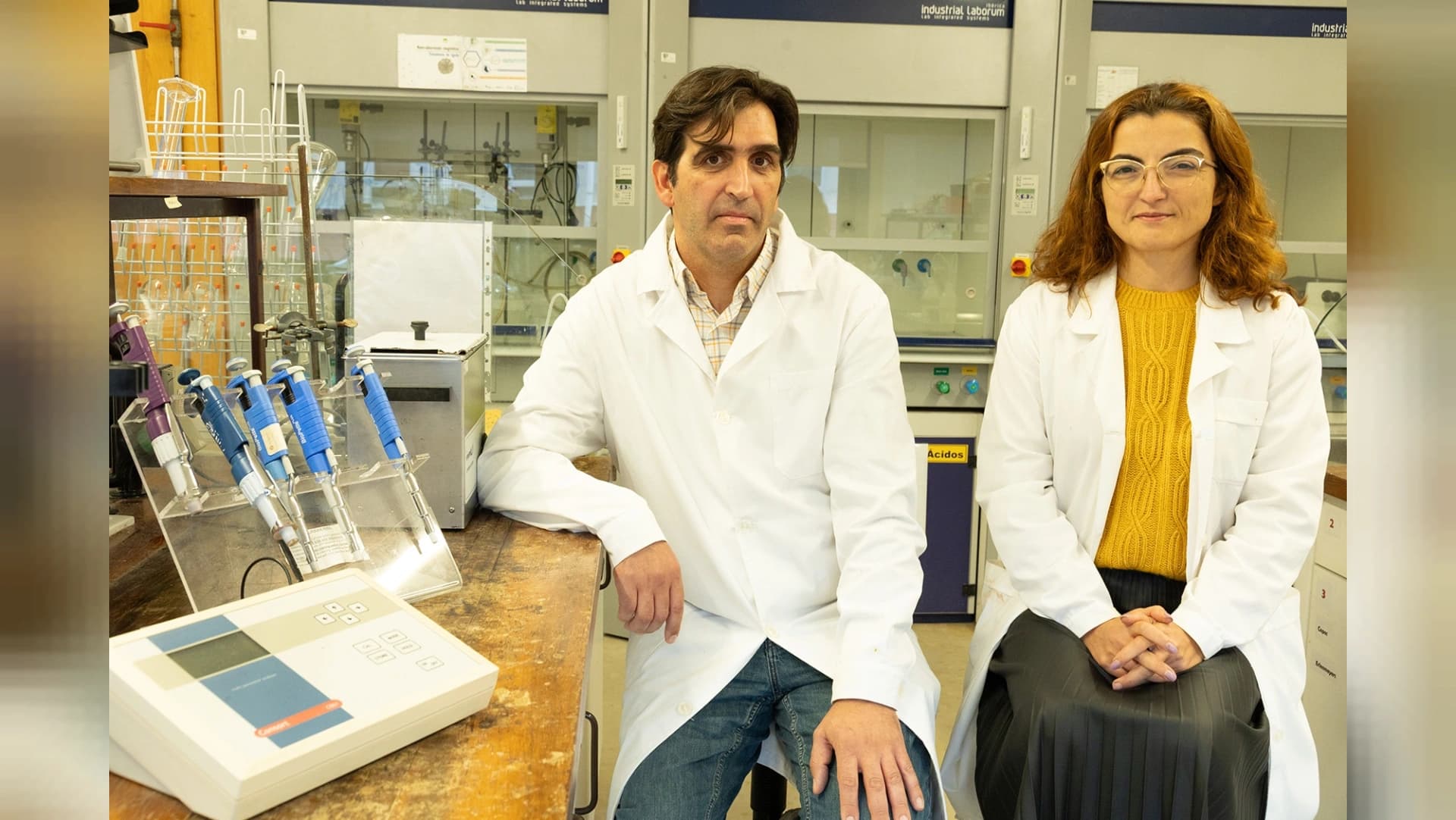 Rui Vitorino e Ana Luisa Silva da equipa de investigação @UA