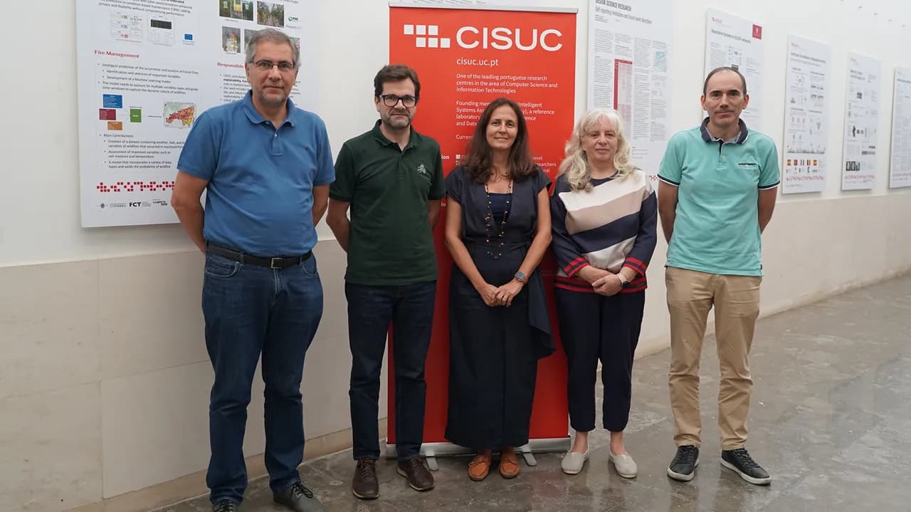 Alberto Cardoso, Jacinto Estima, Catarina Silva, Cidália Fonte e Filipe Araújo @FCTUC