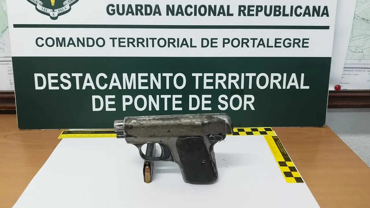 Detida por posse ilegal de arma @GNR