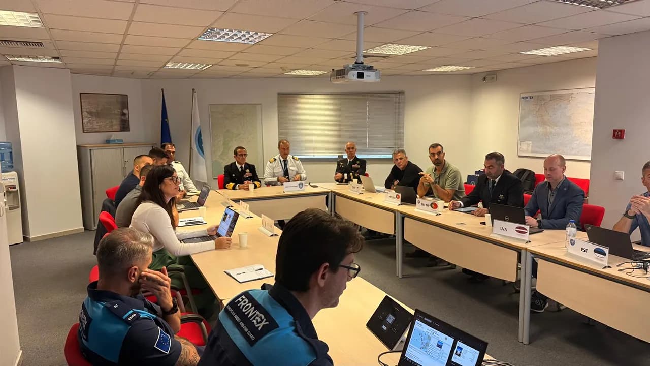 Comandante-geral da Polícia Marítima reforça cooperação com a Guarda Costeira Grega e com a Agência Frontex @Marinha