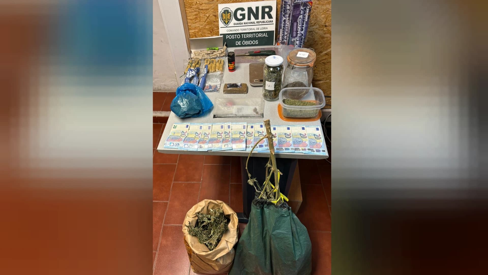 Material apreendido @GNR Leiria