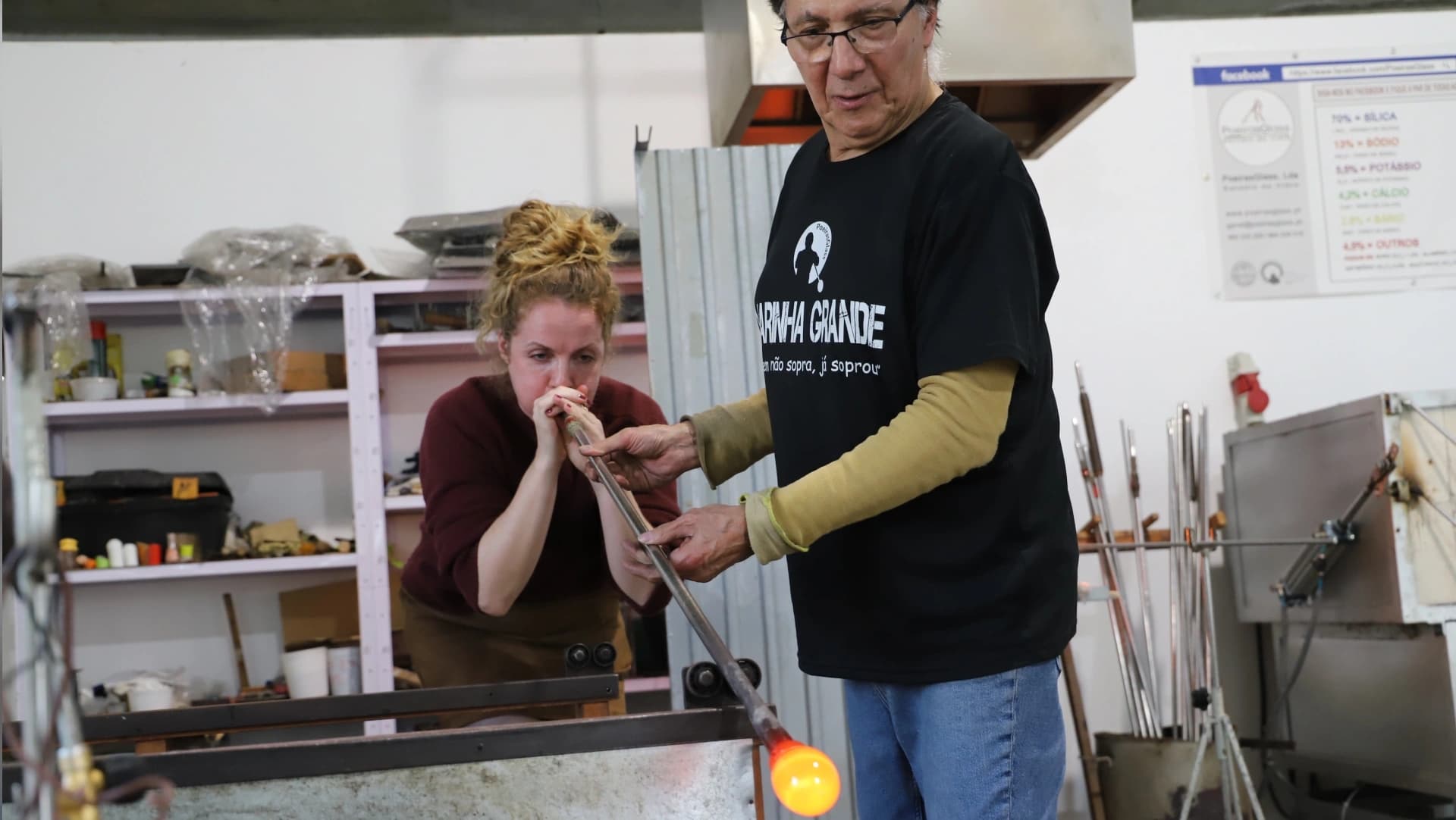 Vidro soprado @CM Marinha Grande