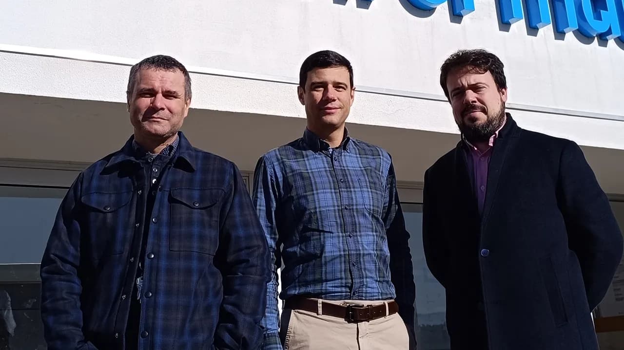 Da esquerda para a direita: César Teixeira, Joel Arrais e Marco Simões @UC