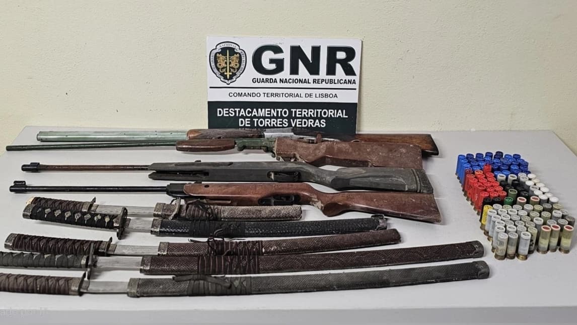 Material apreendido @GNR Lisboa