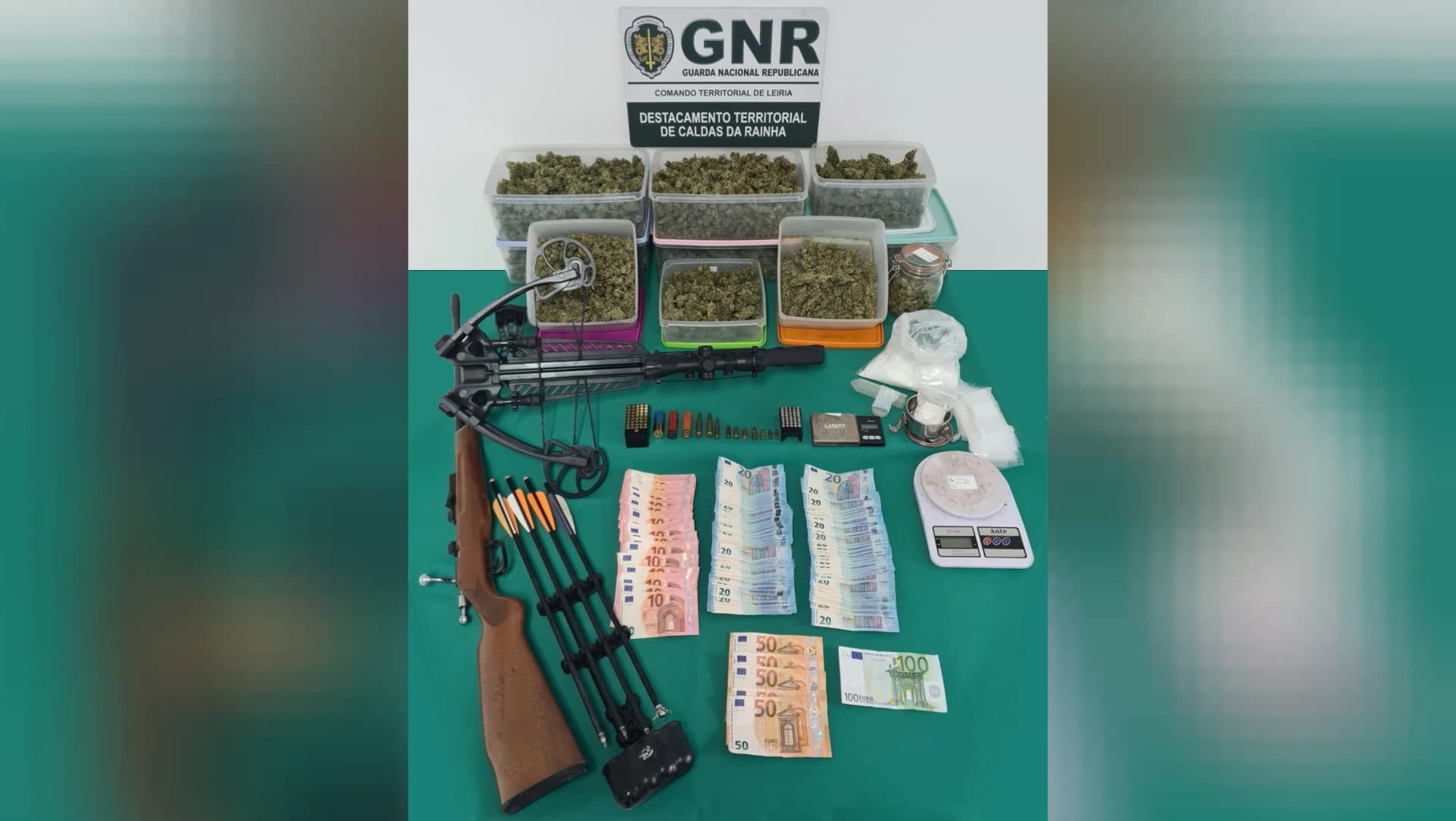 Material apreendido @GNR Leiria