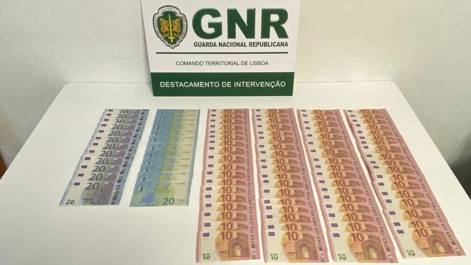 Material apreendido @GNR Lisboa