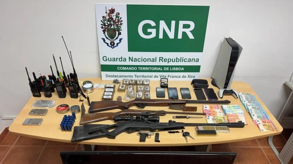 Material apreendido @GNR Lisboa