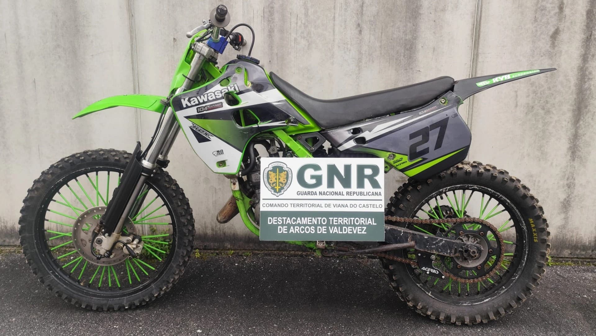 Motociclo recuperado @GNR Viana do Castelo