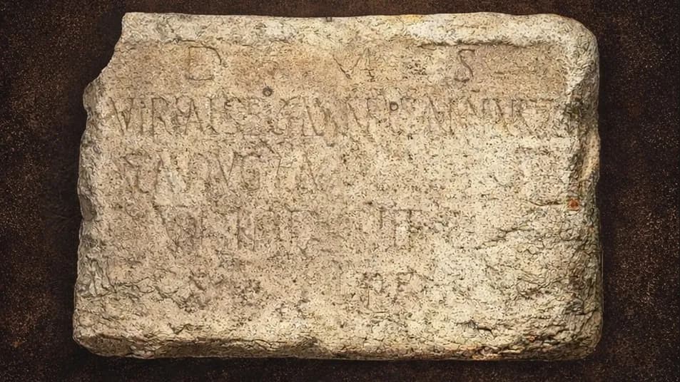 Inscrição funerária dedicada aos Deuses Manes @CM Fundão