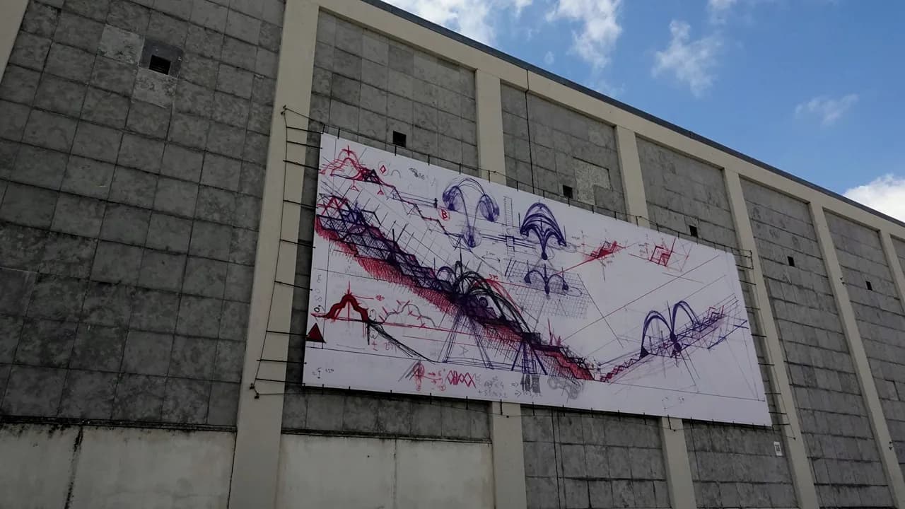 Projeto “Outdoor ’26” apresenta nova obra na fachada do Mercado Municipal D. Pedro V @CM Coimbra
