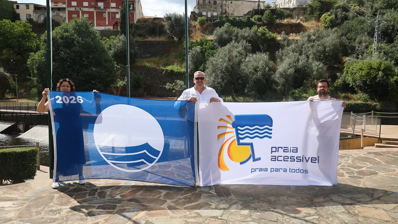 Praia Fluvial da Ribeira Grande receberam Bandeira Azul e Bandeira Praia Acessível @CM Sertã