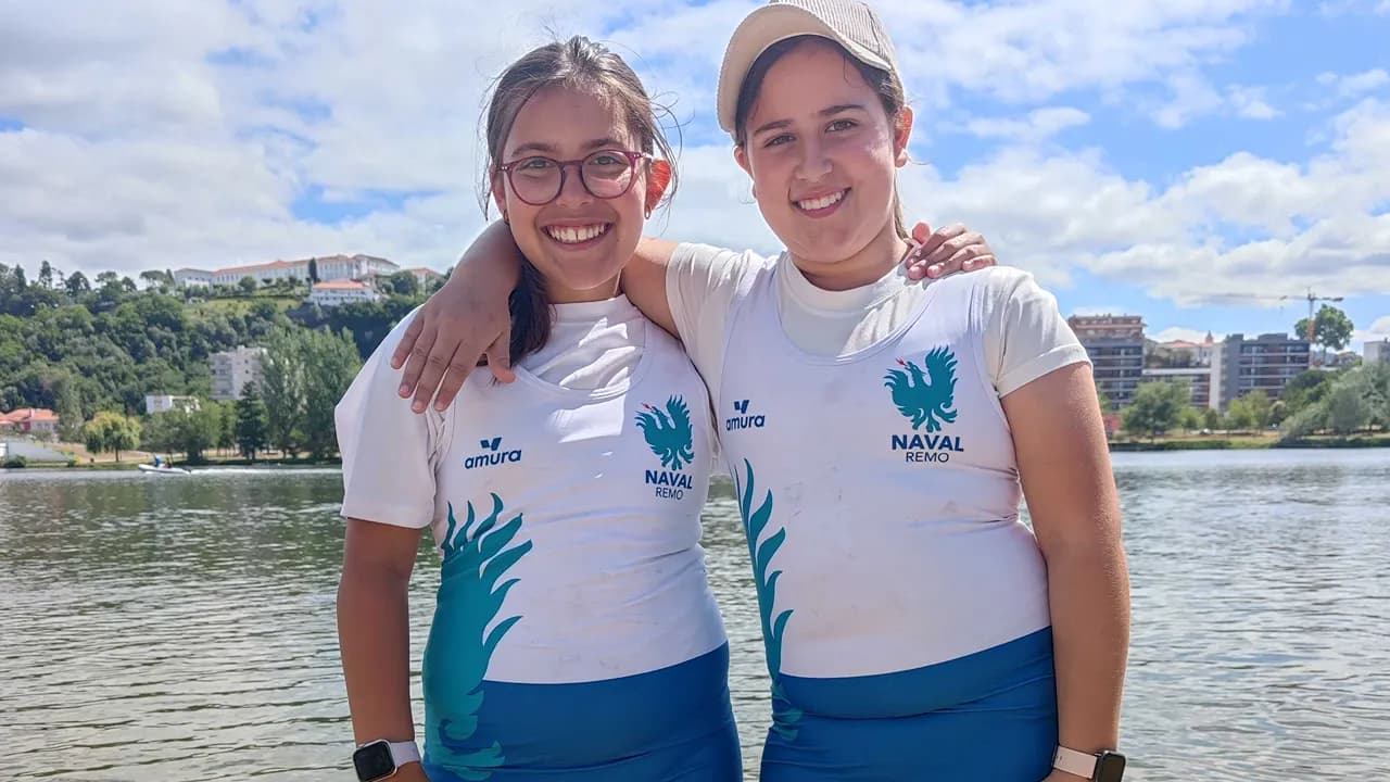 Atletas da Naval no Campeonato Regional de
Velocidade em Coimbra @ Naval Remo