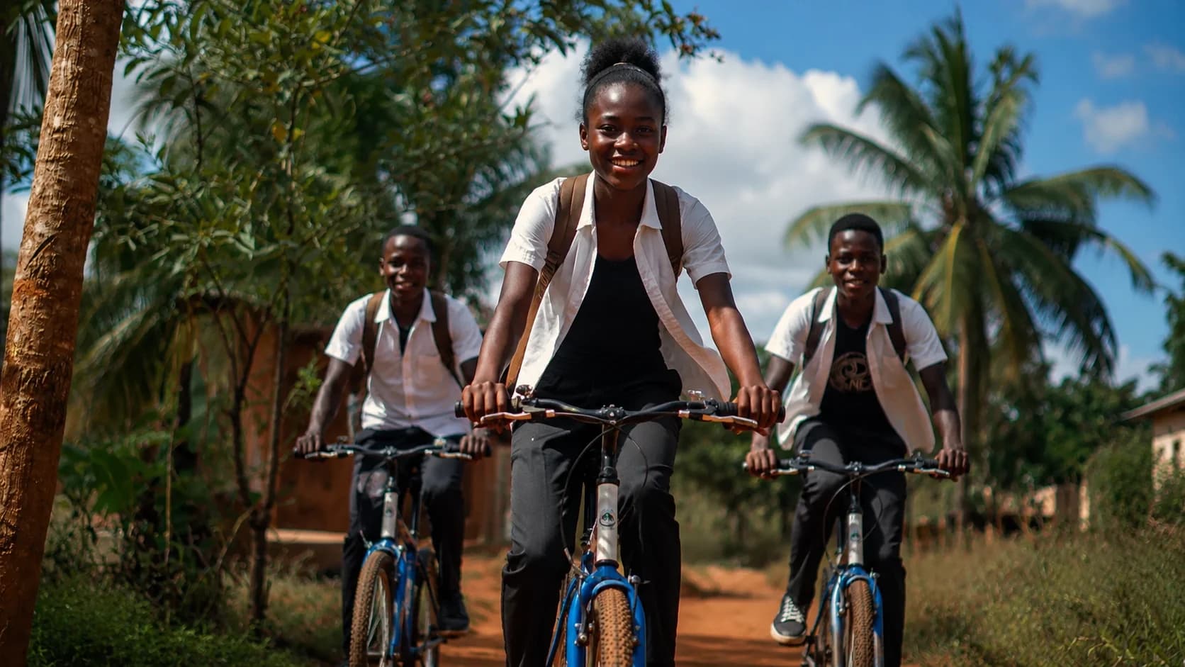 Jovens a andar de bicicleta - exemplificativo ©Open IA