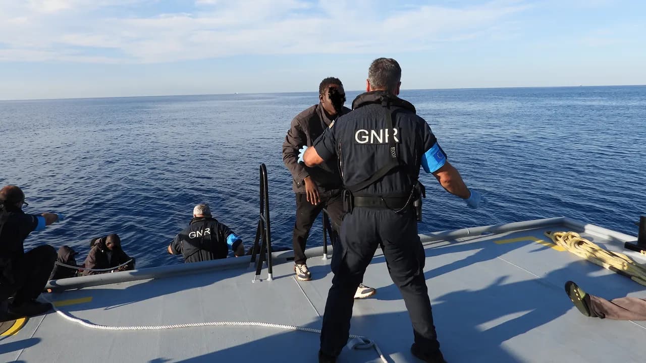 Resgate Mediterrâneo - operação Frontex ©GNR